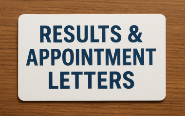 Results & Appointment Letters