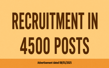 Recruitment in 4500 Posts